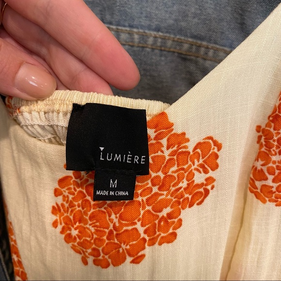 Linen-Feel Yellow Floral Romper - Picture 6 of 8